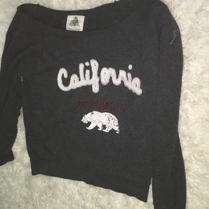California gray sweater